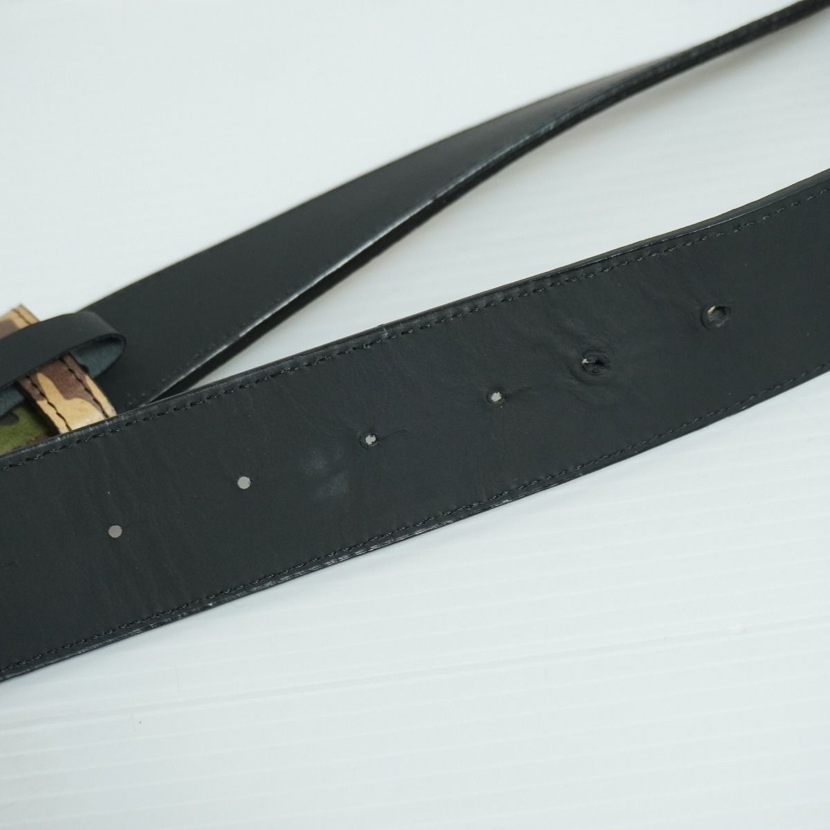 定番 BLACK EYE PATCH ブラックアイパッチ CAMOUFLAGE LEATHER LETTERS
