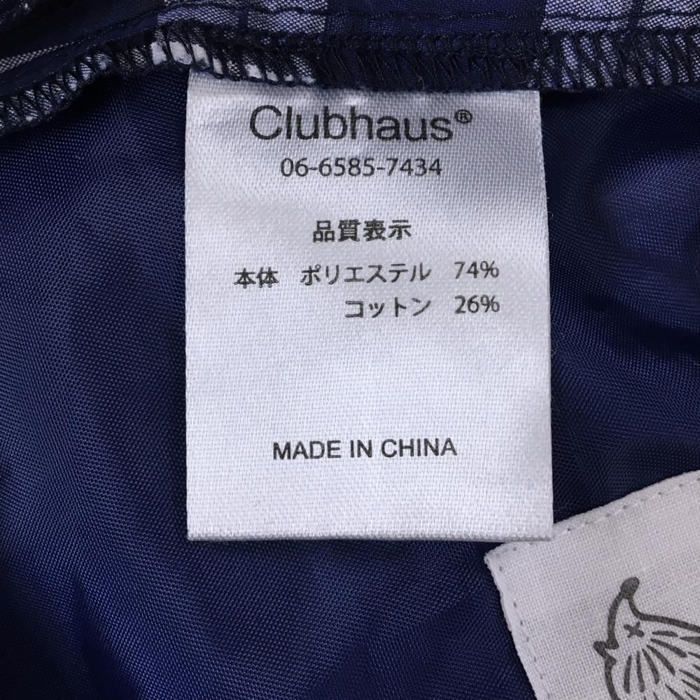 超美品】クラブハウス パンツ ネイビー×白 チェック サッカー生地風