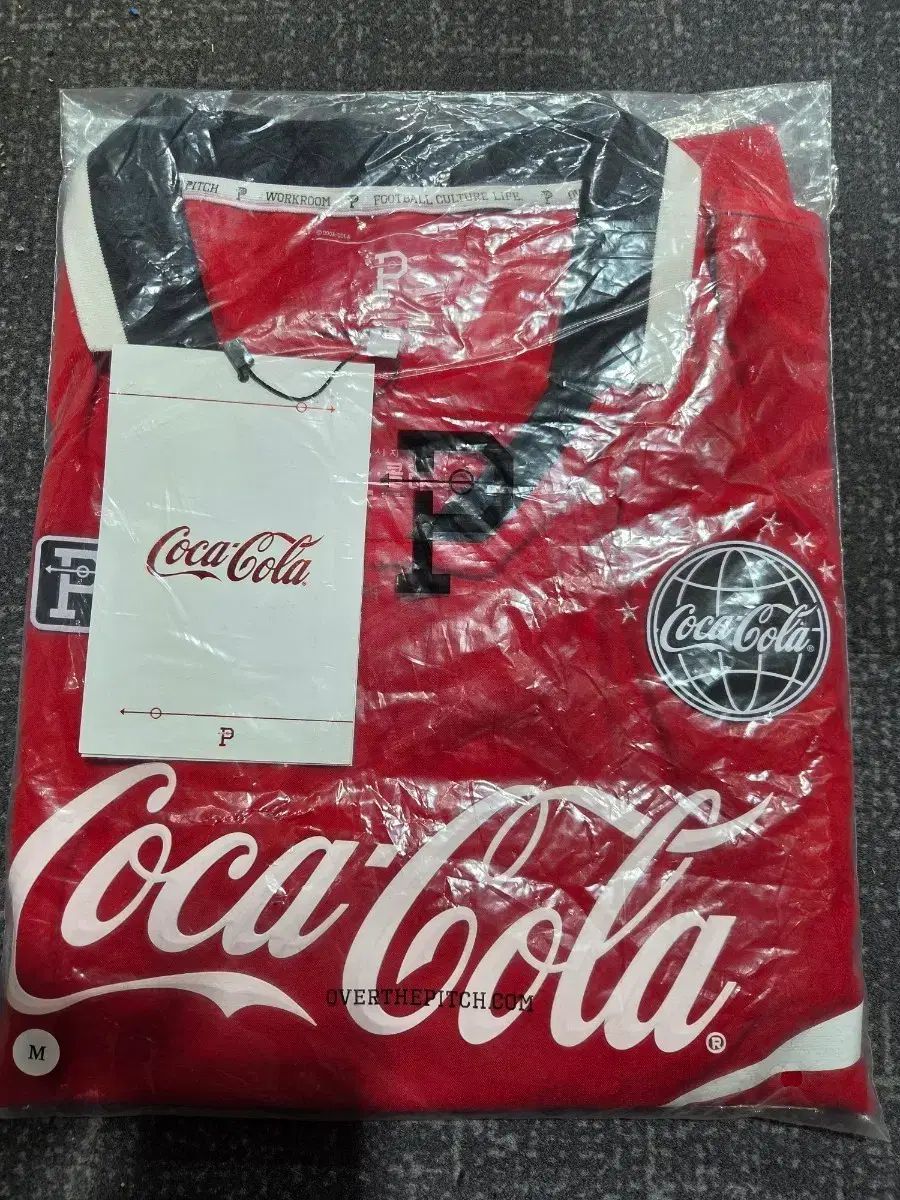 コカコーラ フットボール コラボ 半袖T M