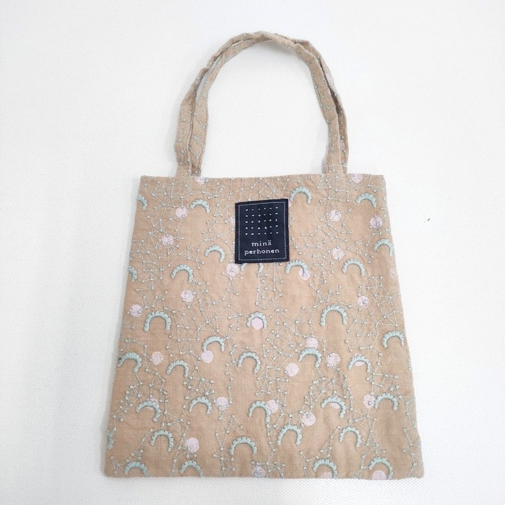 mina perhonen crystal 刺繍 ミニバッグ トートバッグ m582 トート