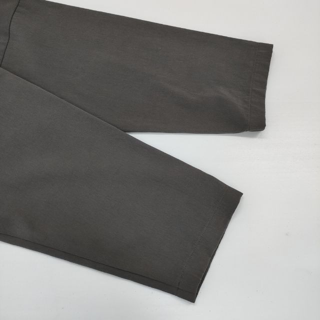evam eva no collar coat ノーカラーコート E221T021 比翼ボタン
