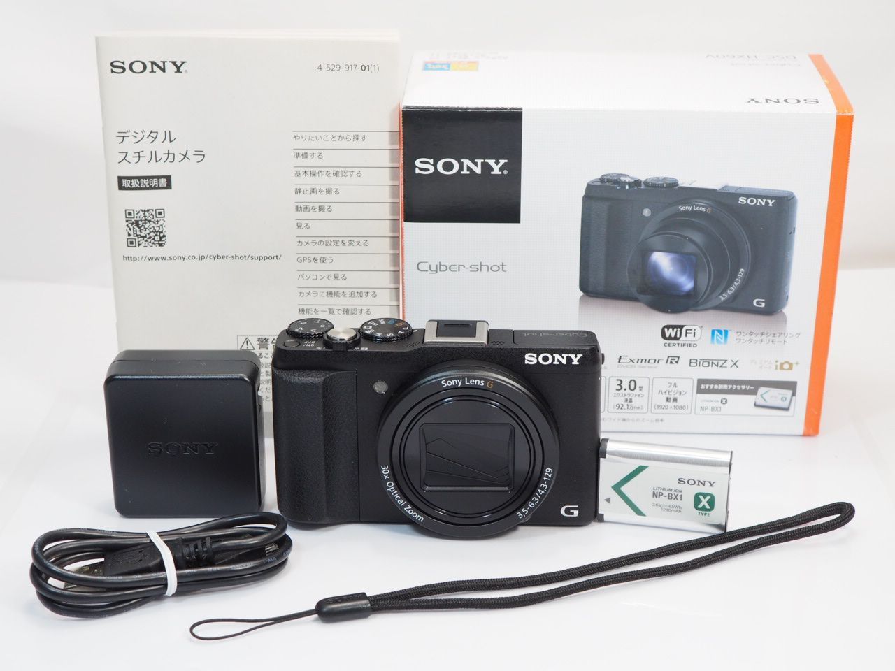 送料無料 【 美品 使用感ない 】SONY Cyber-shot DSC-HX60V 元箱付き SONY 管SO9663 【 カメラの多成堂 】