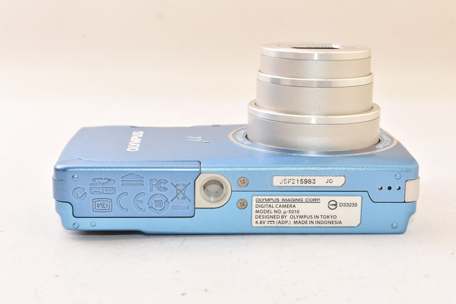 ☆ジャンク品☆ OLYMPUS オリンパス μ-5010 ライトブルー コンパクト
