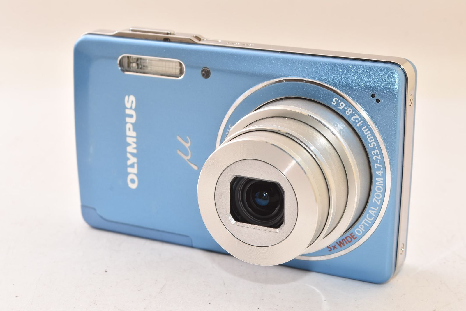☆ジャンク品☆ OLYMPUS オリンパス μ-5010 ライトブルー コンパクト