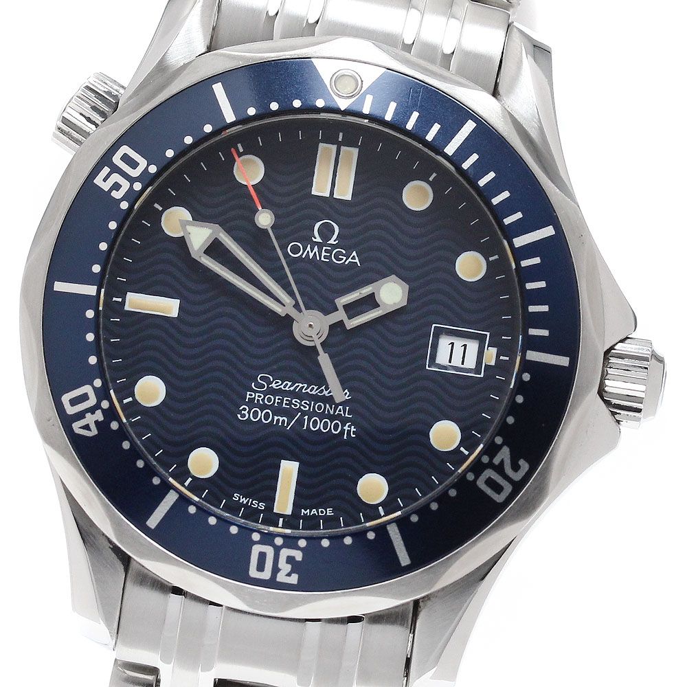 オメガ OMEGA 2561.80 シーマスター300 デイト クォーツ ボーイズ 良品 _960511