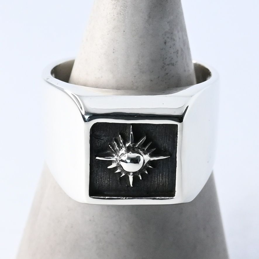 研磨済】 ARIZONA FREEDOM R-53 シグネットリング 19号 silver 925