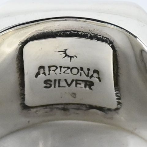 研磨済】 ARIZONA FREEDOM R-53 シグネットリング 19号 silver 925
