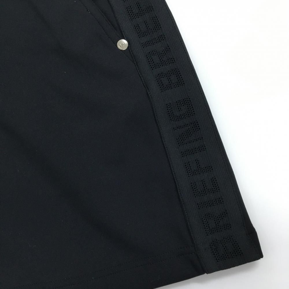 超美品】ブリーフィング スカート 黒 サイドロゴテープ インナーパンツ