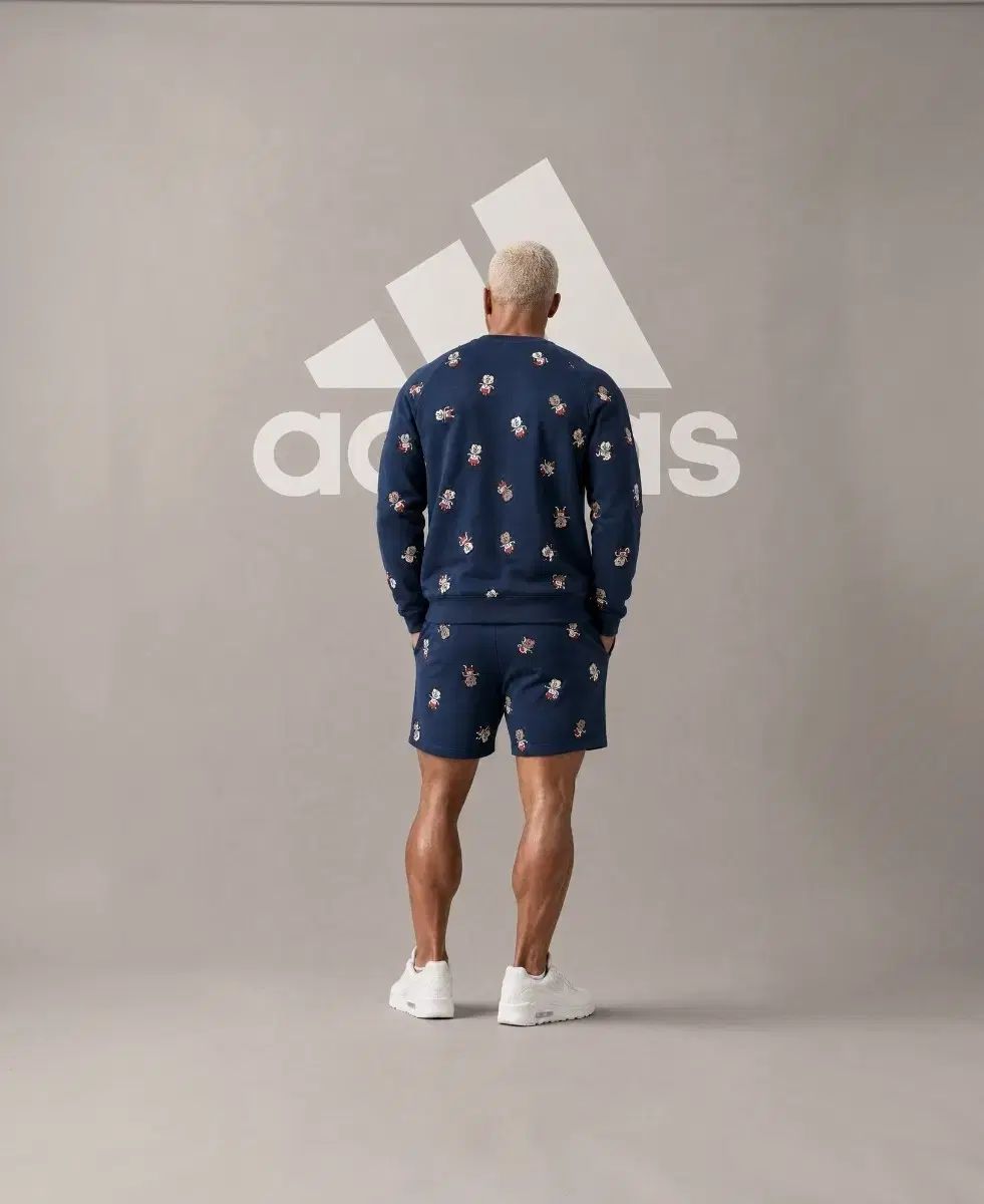 アディダス スウェット+ショーツ セット(XL)