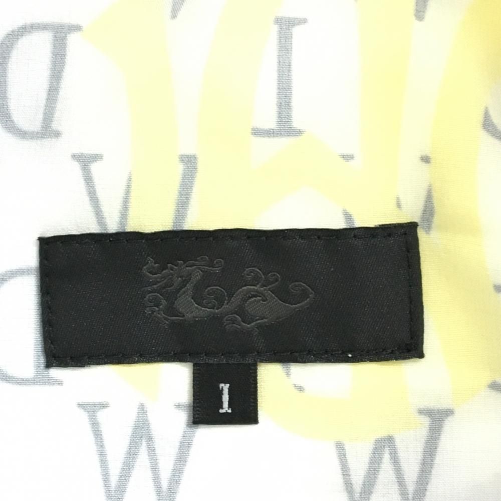 超美品】ダンスウィズドラゴン スカート 白×黒×イエロー 英字総柄