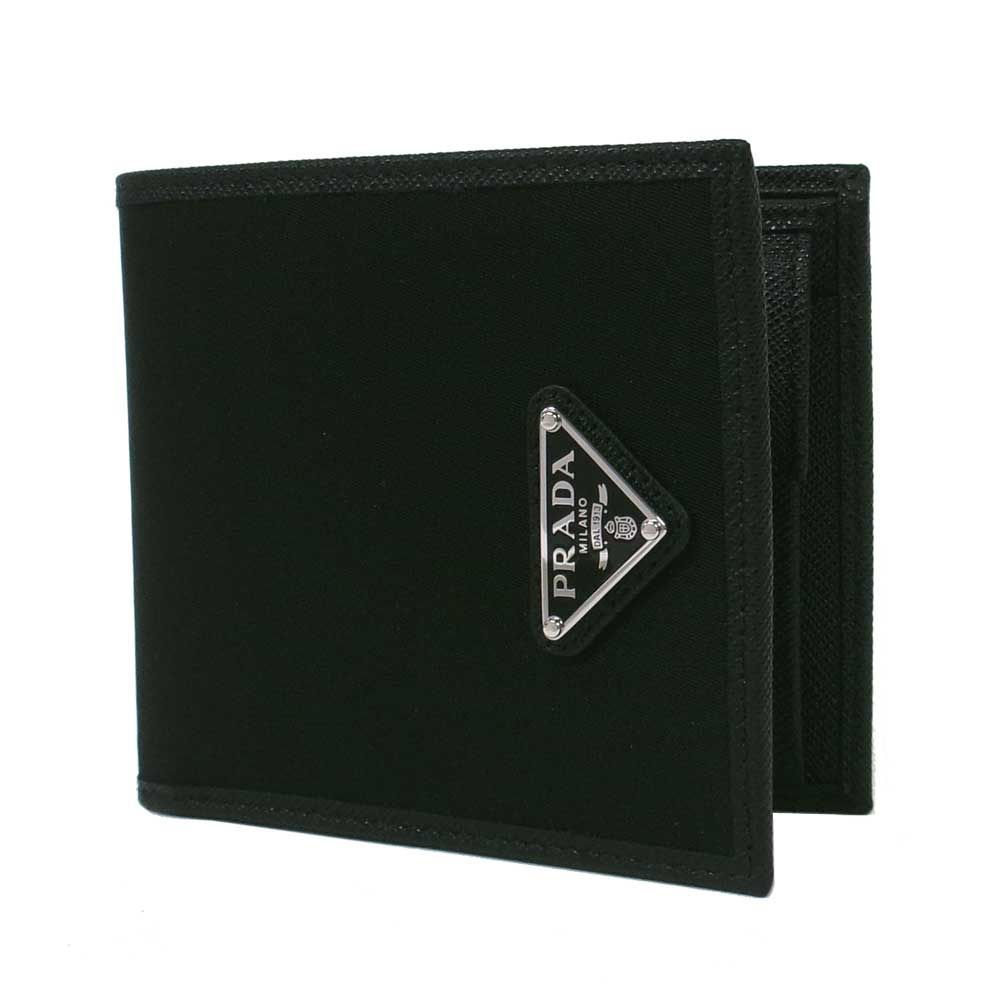 新品】プラダ 財布 二つ折り財布(小銭入れあり) PRADA ナイロン