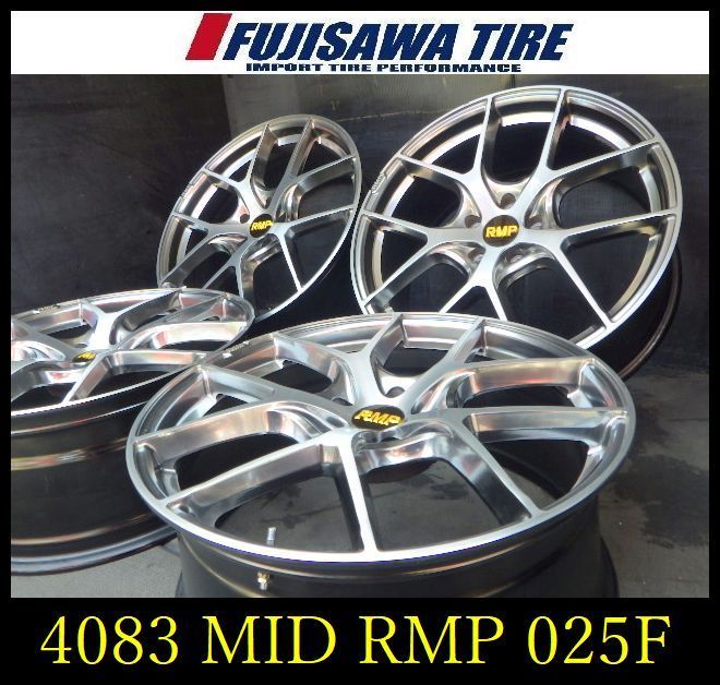 【4083】150B▲送料無料▲MID RMP 025F▲20x8.5J 5穴 PCD114.3 +45▲4本 26104386 52,800円