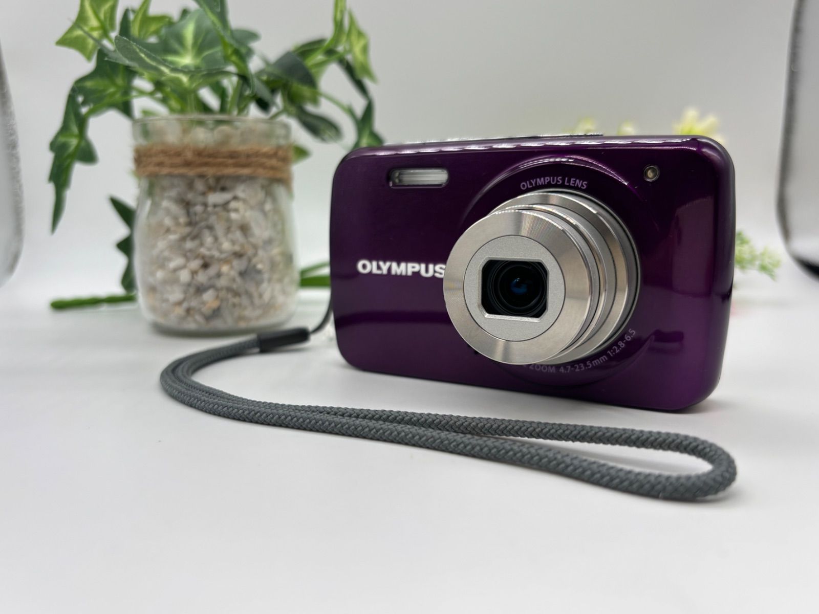 【動作確認済】OLYMPUS VH-210 デジタルカメラ パープル 付属品完備