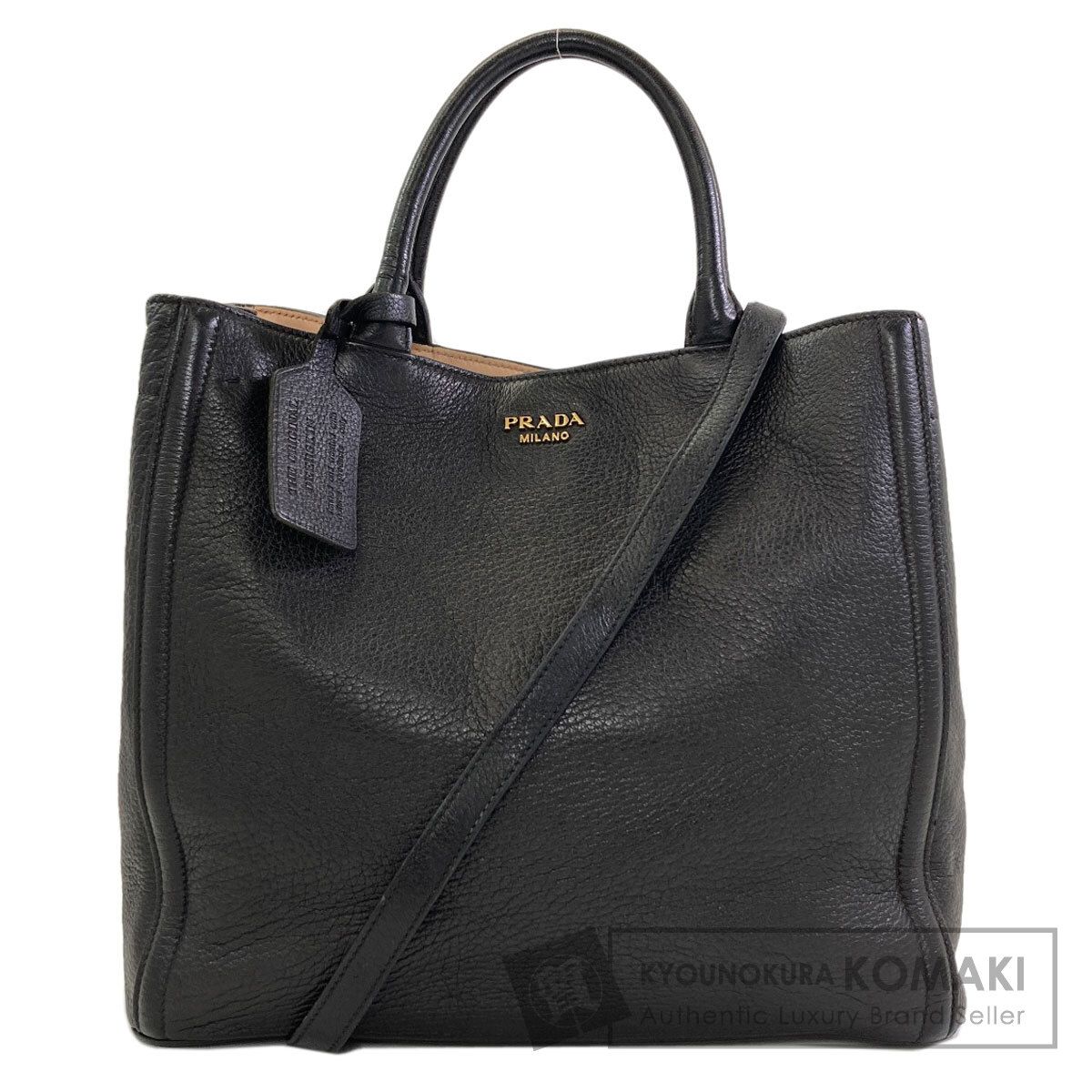 PRADA プラダ 2WAY ハンドバッグ カーフ レディース [中古]