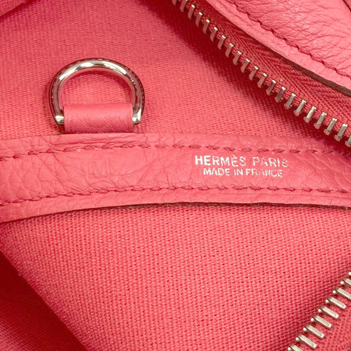 HERMES エルメス ガーデンジップPM シルバー金具 トートバッグ トワル