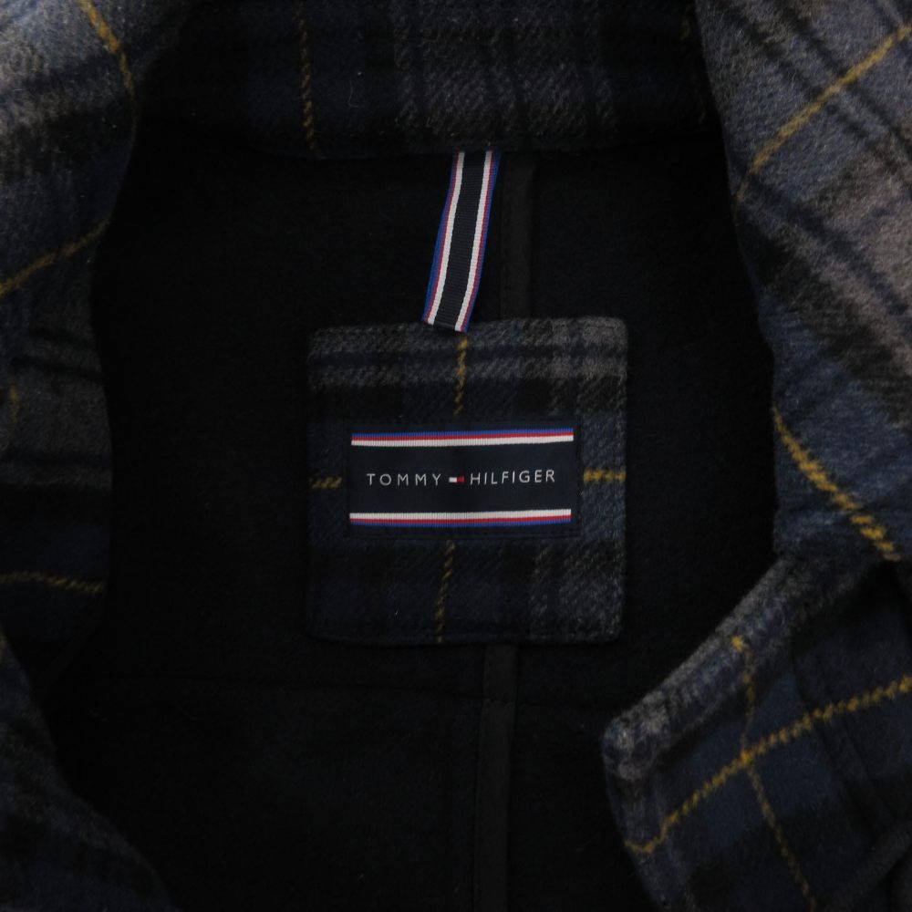 希少サイズ ✨トミーヒルフィガー　ダッフルコート　チェック柄　ウール　2XL トミーヒルフィガー TOMMY HILFIGER ダッフルコート S トグルボタン