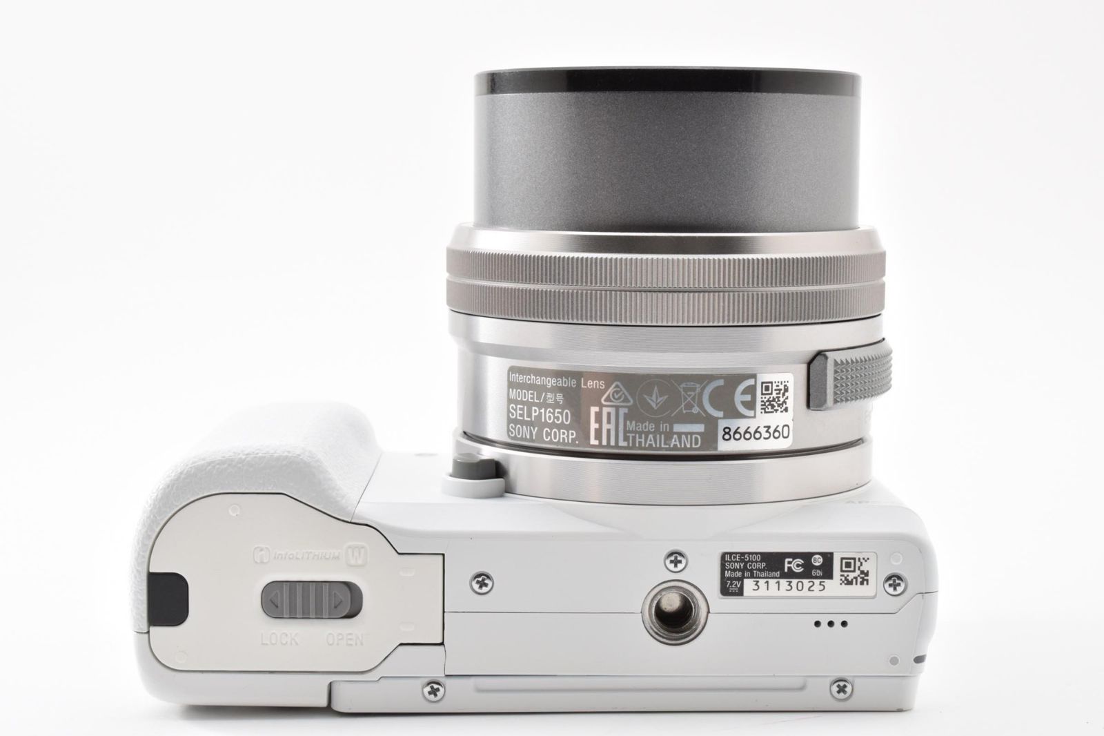光学極上 SONY ソニー α5100 白 ホワイト / E 3.5-5.6 16-50mm OSS