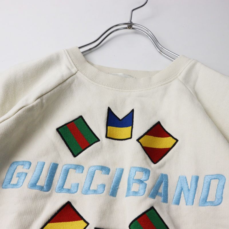 子供服 グッチ GUCCI ワッペン刺繍 半袖ラグランスウェット 8