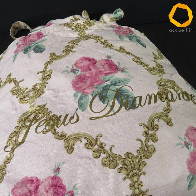 ab ジーザスディアマンテ JESUS DIAMANTE トートバッグ ピンク 薔薇柄