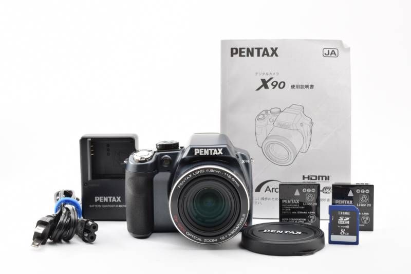 現状品 Pentax ペンタックス X90 コンパクトデジタルカメラ #4318-1