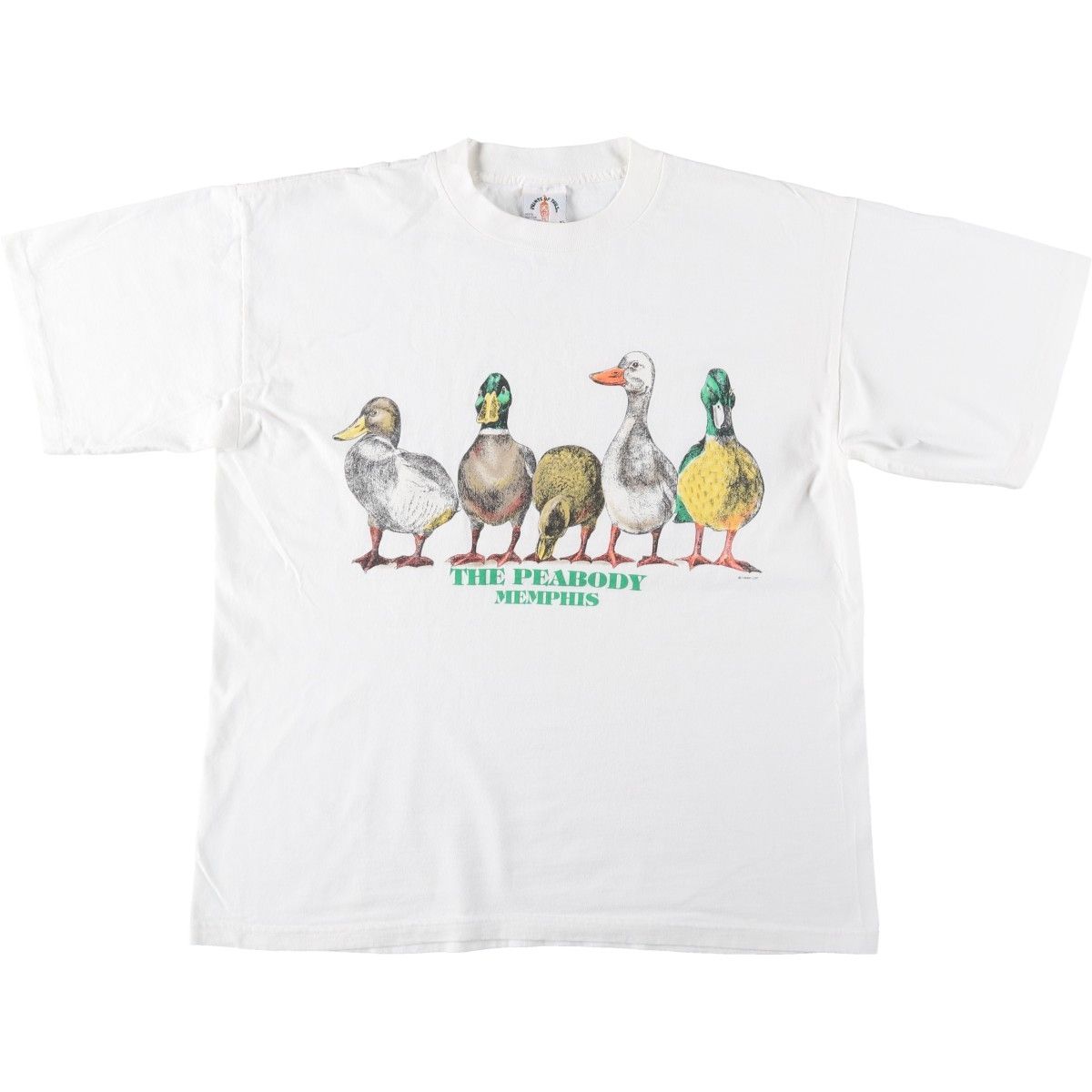 古着 90年代 Prints of Tails カモ柄 アニマルTシャツ USA製 メンズXL相当 ヴィンテージ/eaa659503