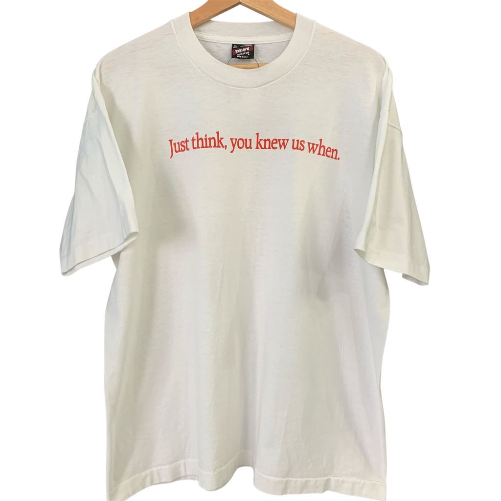90’s BEST FRUiT OF THE LOOM Tee T-shirt シャツ 半袖 企業T プロモーション 広告用 シングルステッチ No.I988