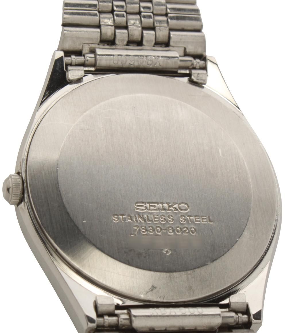 セイコー 腕時計 7830-8020 クオーツ シルバー メンズ SEIKO - メルカリ