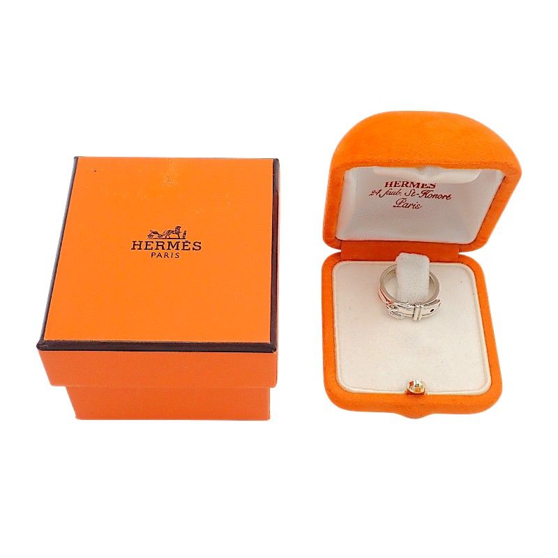 エルメス HERMES サンチュール ベルト 11号 リング 指輪 シルバー925
