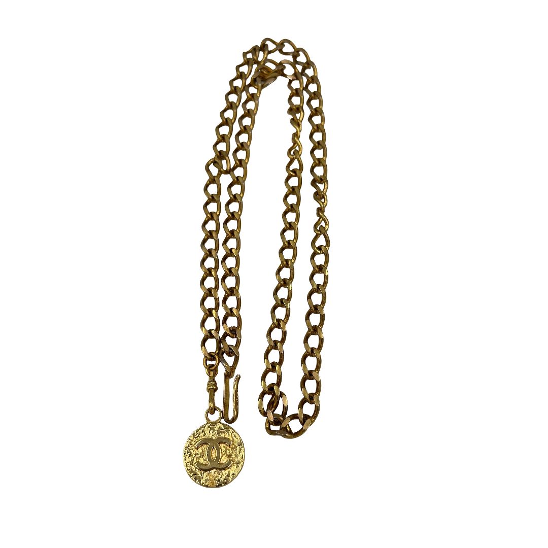 超美品　本物　CHANEL チェーンベルト ココマーク ゴールド 1982 シャネル ココマーク 1982 チェーンベルト GP ゴールド - メルカリ