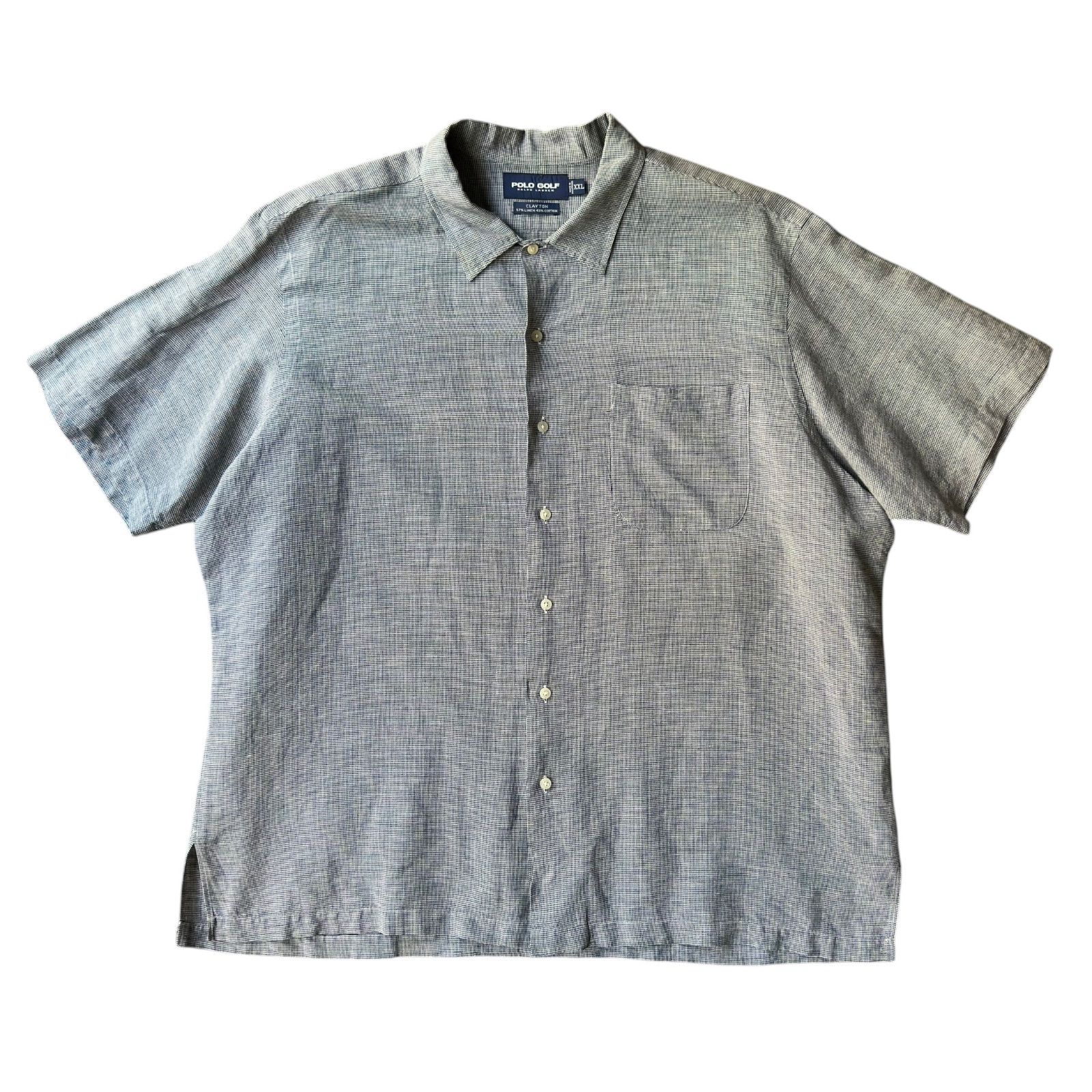 90s Polo Golf Linen×Cotton Clayton Hand tooth
