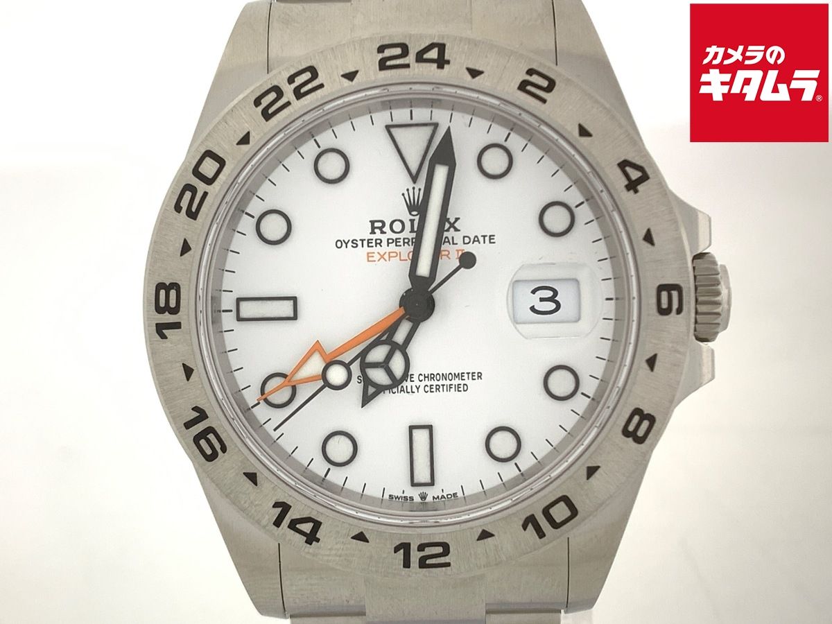 【中古】 【美品】 ロレックス(ROLEX) エクスプローラーII ホワイト 226570 ステンレス