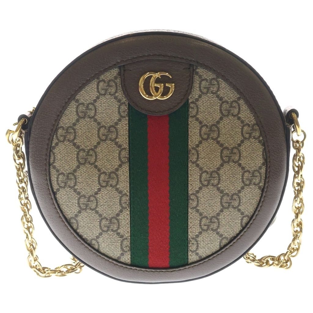 GUCCI (グッチ) オフィディア GG ミニ ラウンド ショルダーバッグ ベージュ 550618