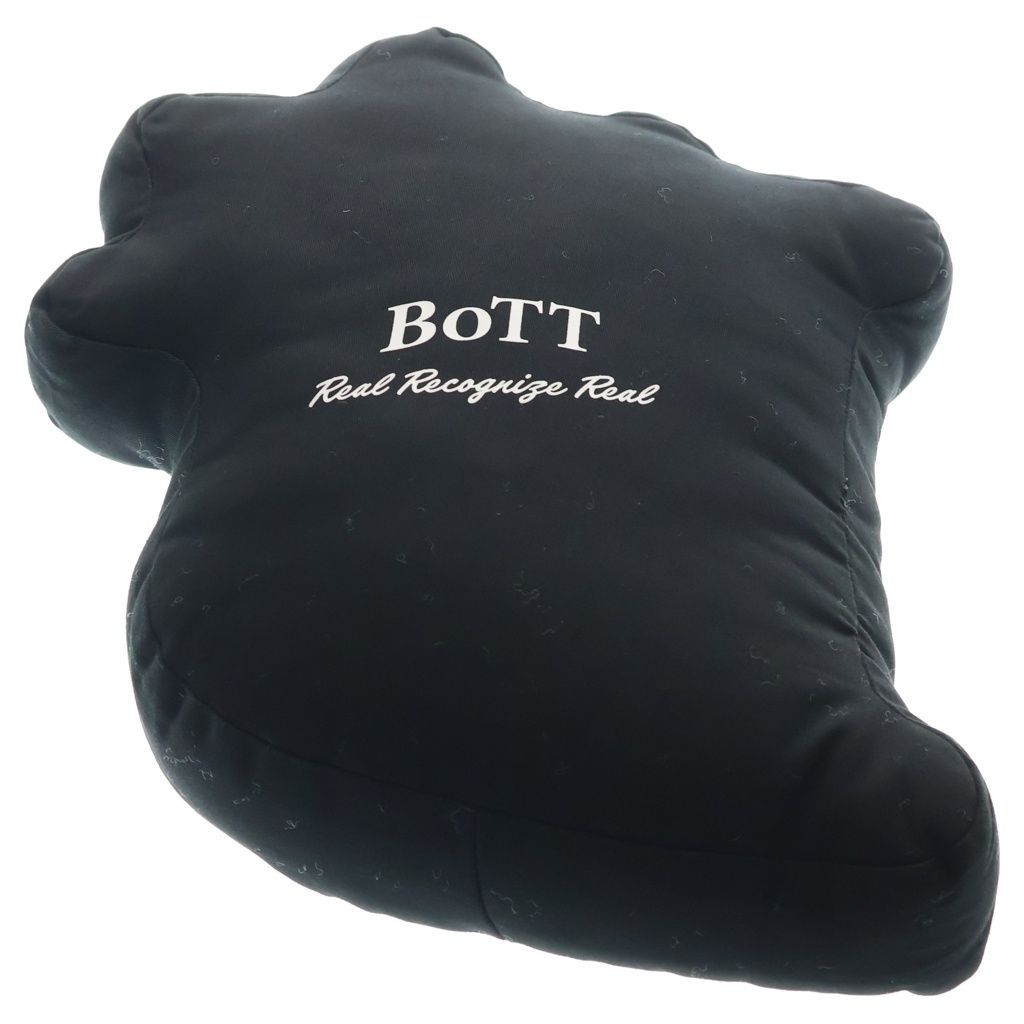 【最終値下げ】bott ロゴ　クッション　LOGO CUSHION BoTT (ボット) B Logo Cushion Bロゴクッション ブラック - メルカリ