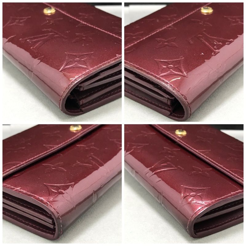 LOUIS VUITTON ルイヴィトン 長財布 ポルトフォイユサラ ヴェルニ