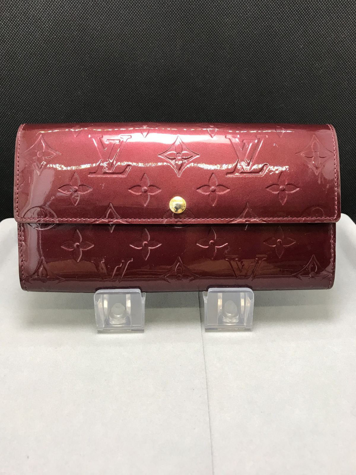 LOUIS VUITTON ルイヴィトン 長財布 ポルトフォイユサラ ヴェルニ