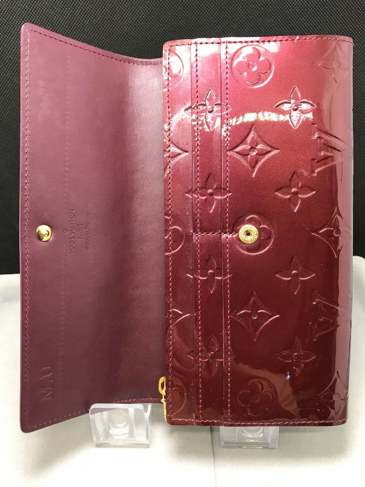 LOUIS VUITTON ルイヴィトン 長財布 ポルトフォイユサラ ヴェルニ