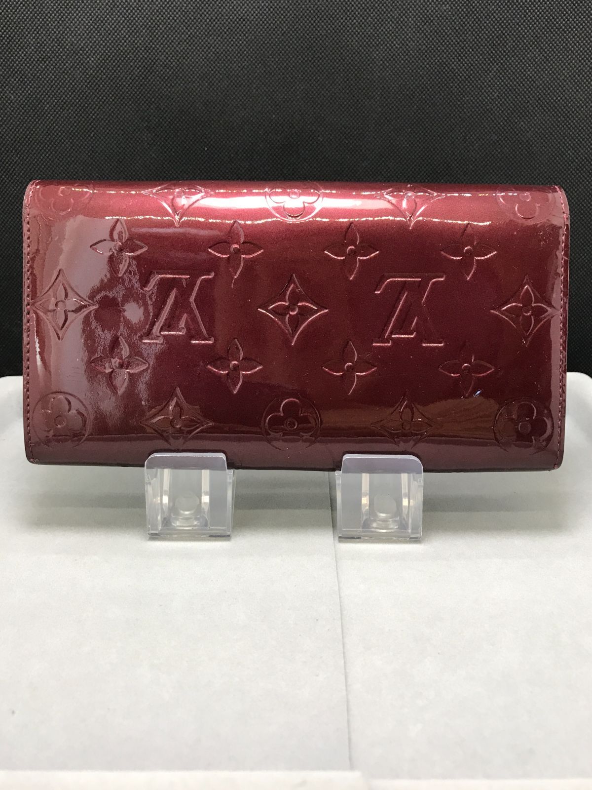 LOUIS VUITTON ルイヴィトン 長財布 ポルトフォイユサラ ヴェルニ