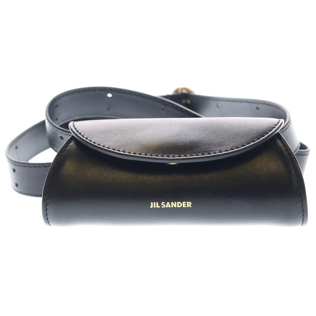 JIL SANDER (ジルサンダー) Cannolo Micro カンノーロ レザーショルダーバッグ レディース ブラック