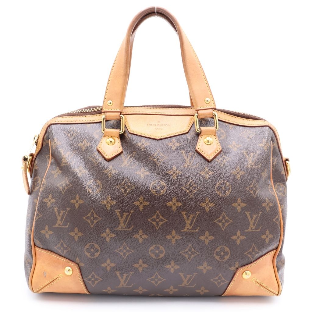 LOUIS VUITTON (ルイヴィトン) モノグラム レティーロPM PVC レザー ハンドバッグ ブラウン M40325