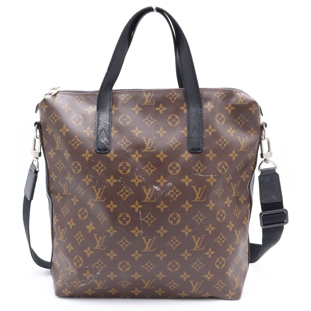 LOUIS VUITTON (ルイヴィトン) モノグラム マカサー デイヴィス PVCレザー 2WAY ハンドバッグ トートバッグ ショルダーバッグ ブラウン M56708