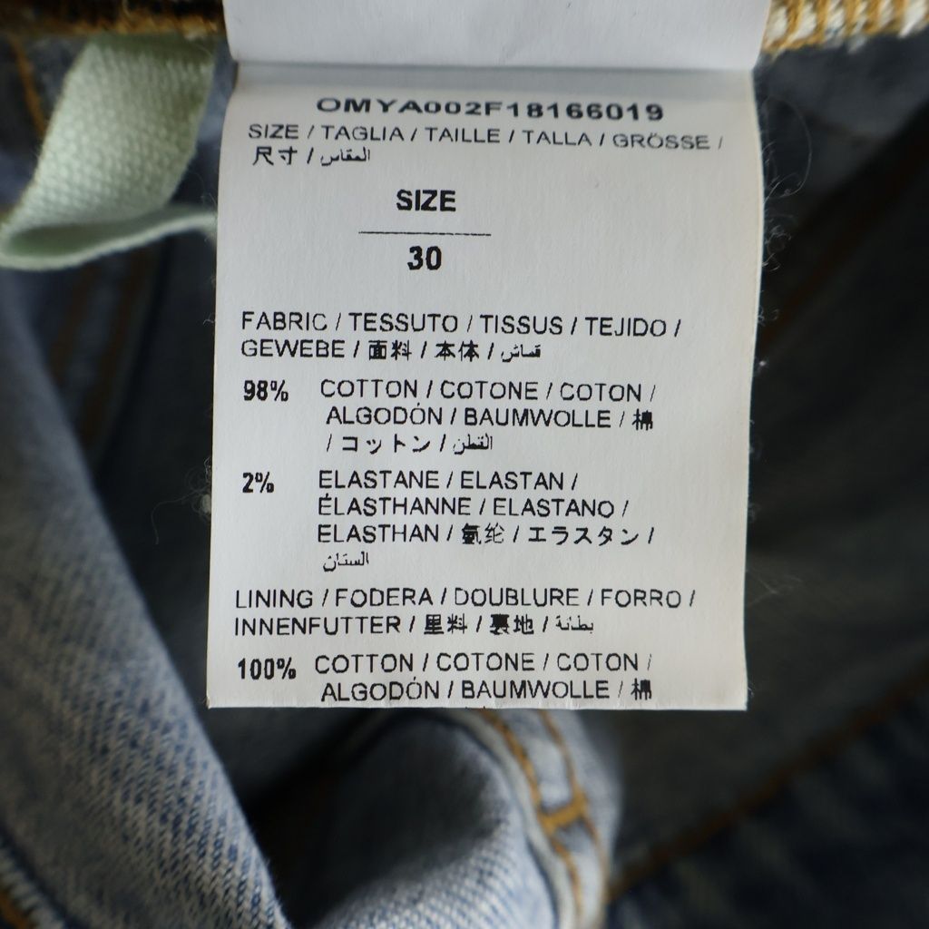 OFF-WHITE (オフホワイト) 18AW Logo Print Slim Fit Denim ロゴ