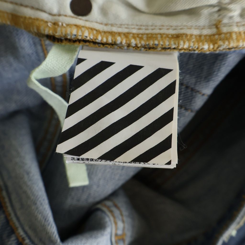 OFF-WHITE (オフホワイト) 18AW Logo Print Slim Fit Denim ロゴ