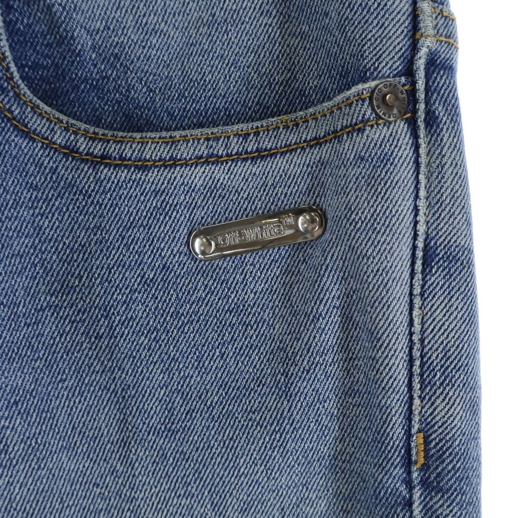 OFF-WHITE (オフホワイト) 18AW Logo Print Slim Fit Denim ロゴ