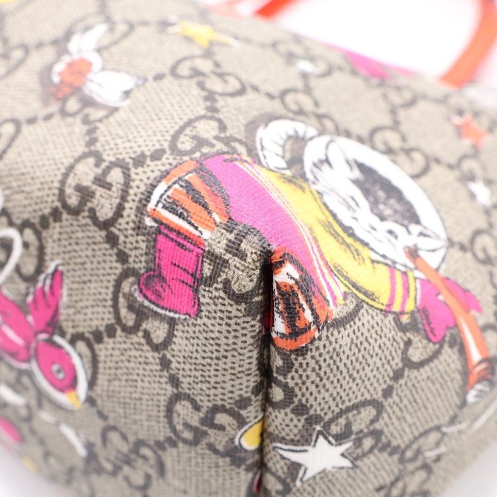 GUCCI (グッチ) チルドレンズ GGスプリーム アニマル PVC レザー