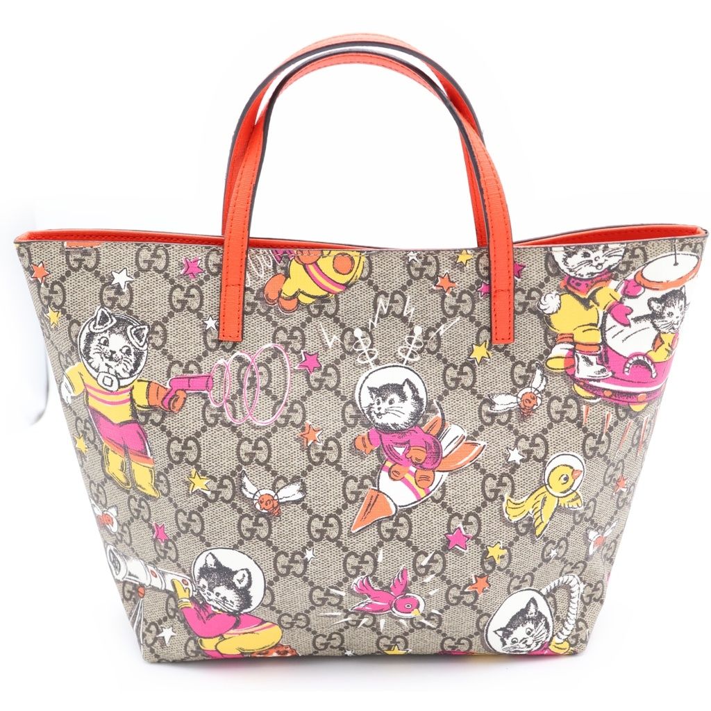 GUCCI (グッチ) チルドレンズ GGスプリーム アニマル PVC レザー