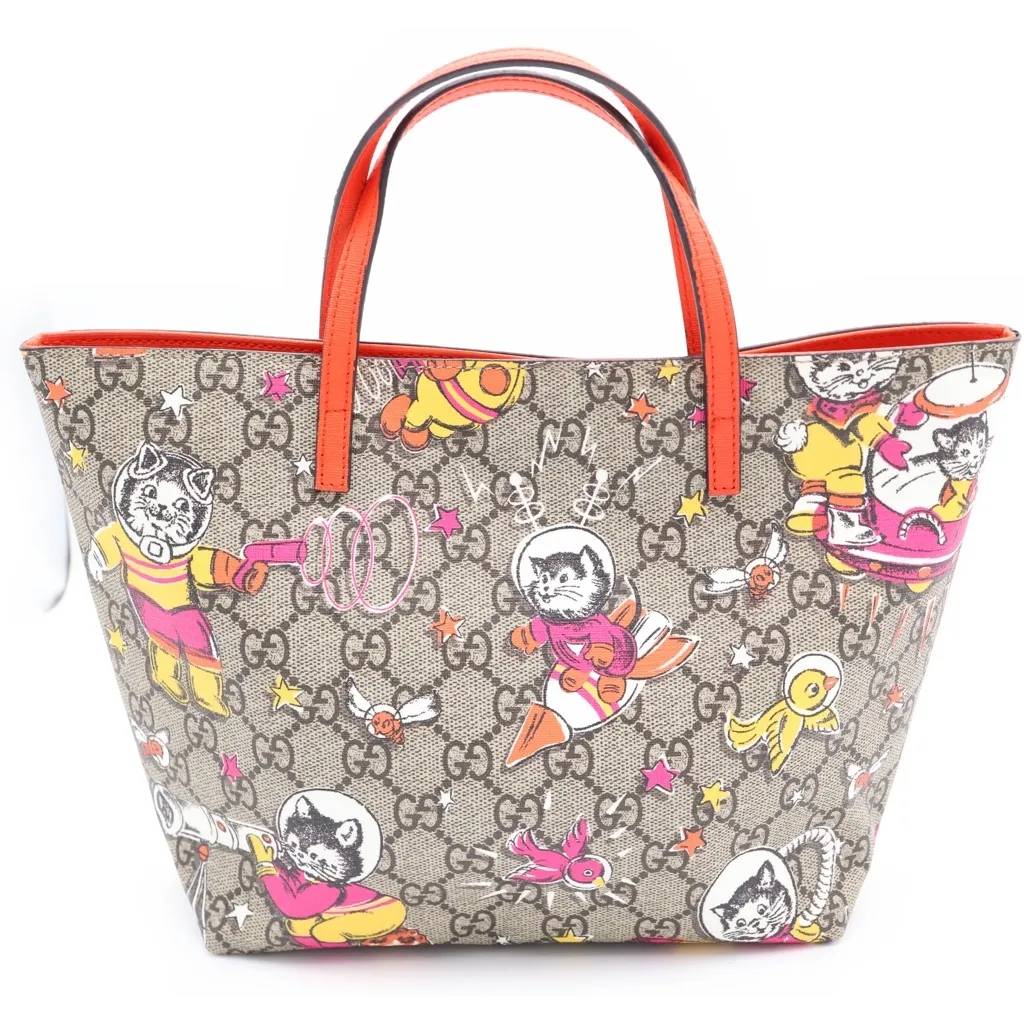GUCCI (グッチ) チルドレンズ GGスプリーム アニマル PVC レザー