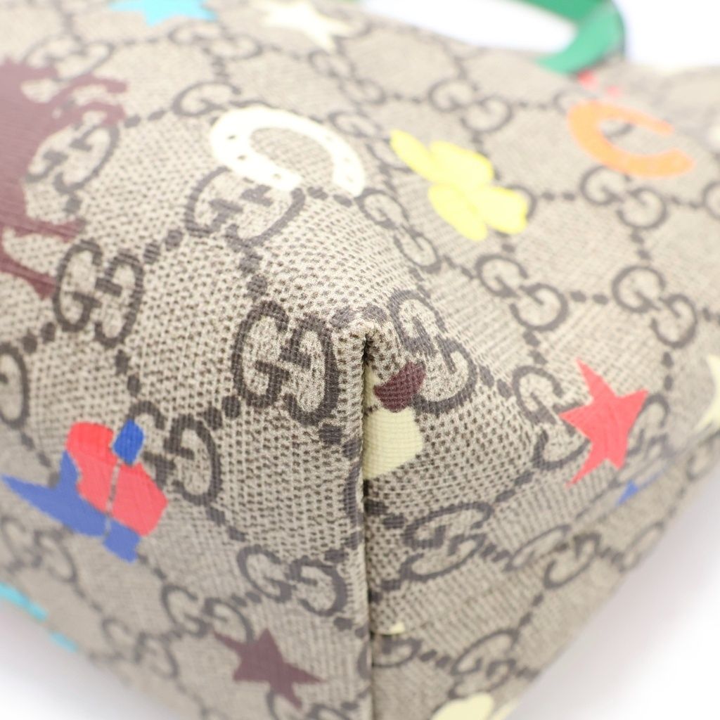 GUCCI (グッチ) チルドレンズ GGスプリーム PVC レザー ミニトート