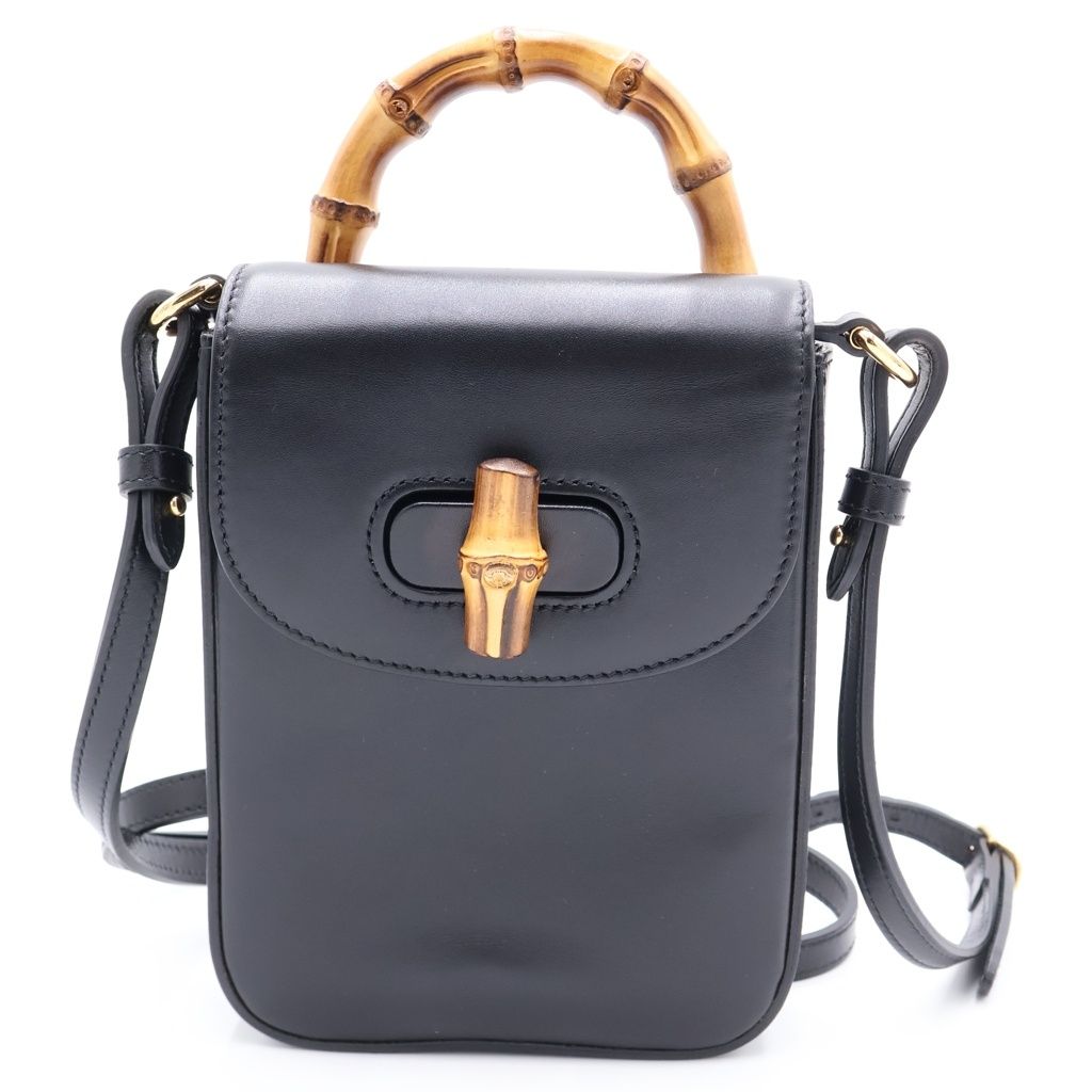 GUCCI (グッチ) バンブー2WAYショルダーバッグ ミニハンドバッグ