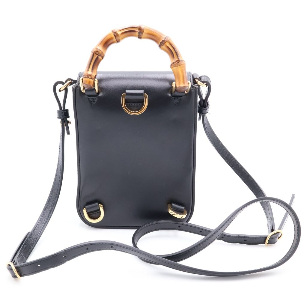 GUCCI (グッチ) バンブー2WAYショルダーバッグ ミニハンドバッグ