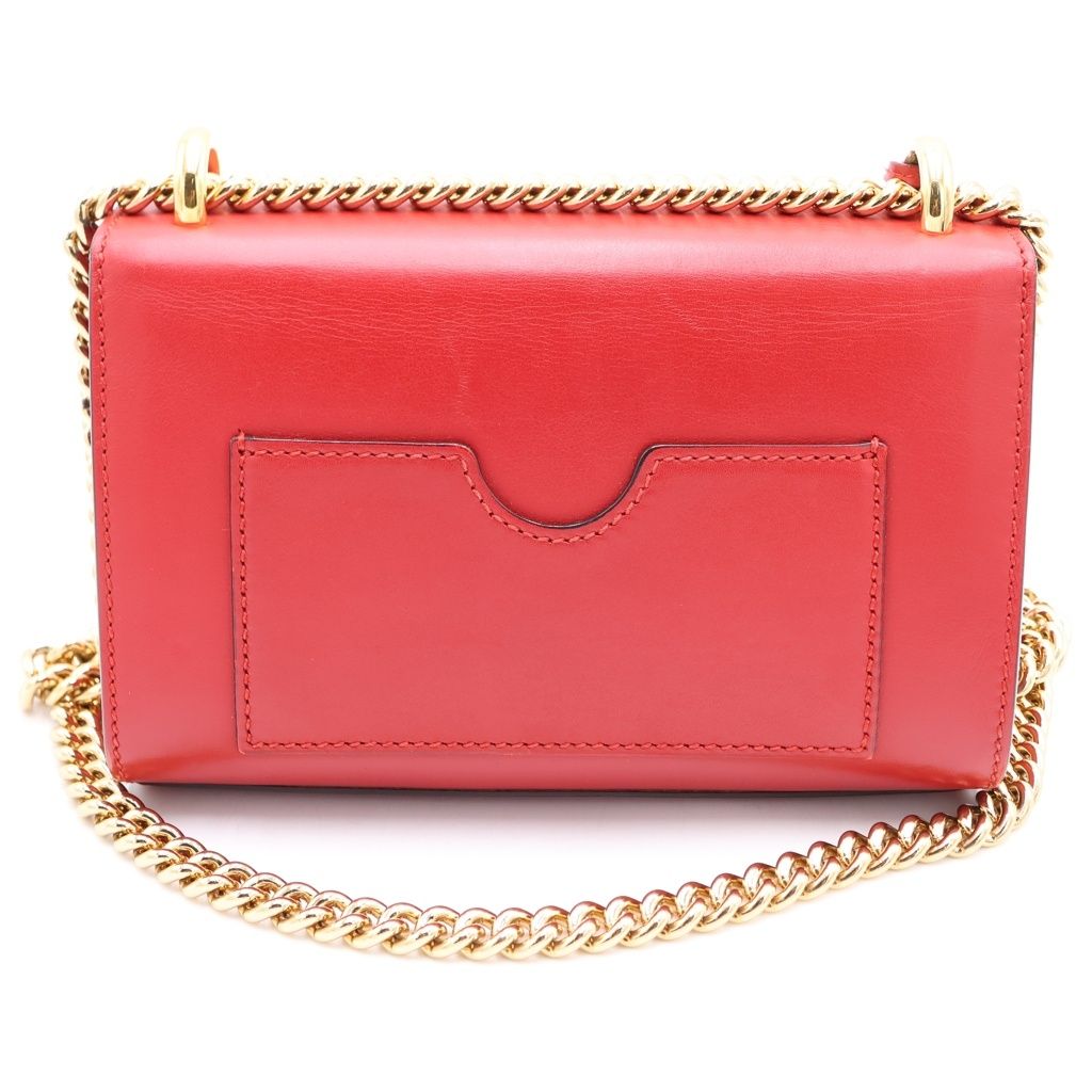 お値下げ可 パドロック GUCCI グッチ ショルダー バッグ レザー チェーン GUCCI (グッチ) パドロック ショルダーバッグ チェーンバッグ レッド